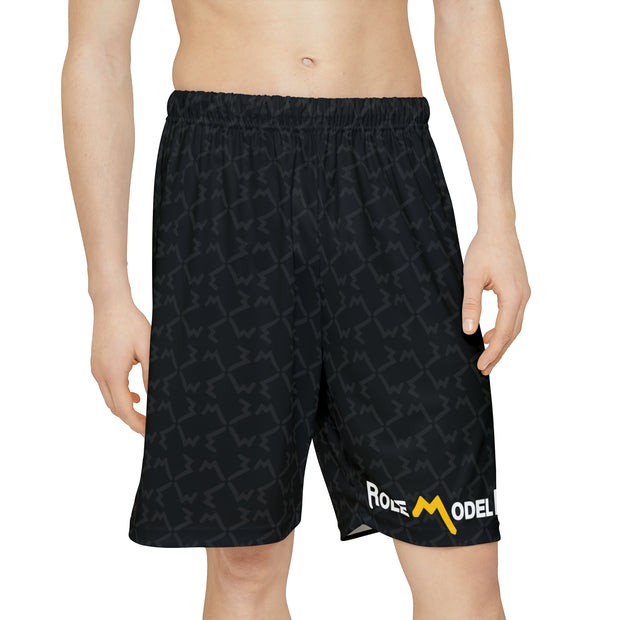 R〽️F Icon Black Sports Shorts