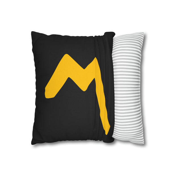 R〽️F Spun Polyester Square Pillow Case