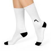 R〽️F White 〽️ Crew Socks